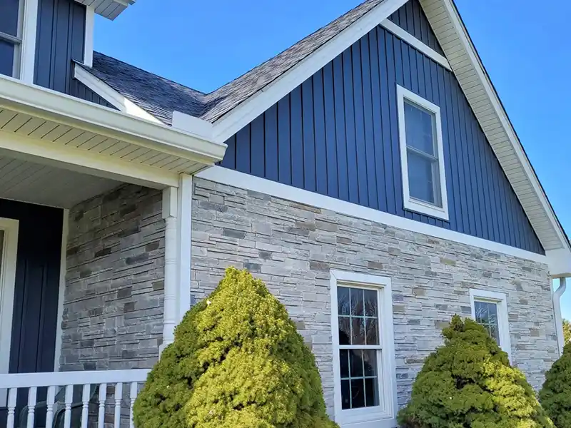 Home siding close-up