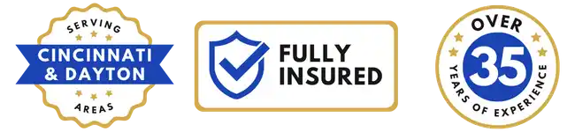 Serving the Cincinnati and Dayton areas - Fully insured - Over 35 years of experience