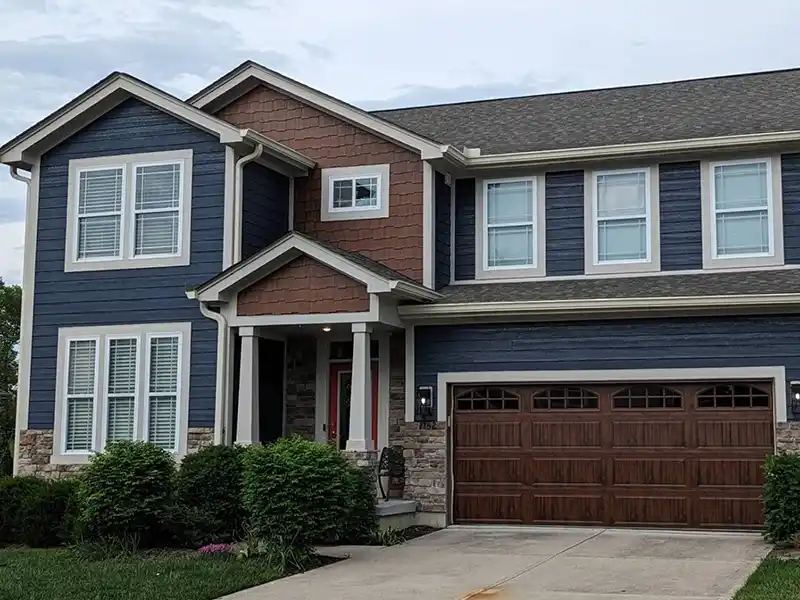 Large home with new siding